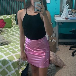SHEIN Pink tight forming mini skirt! NWOT